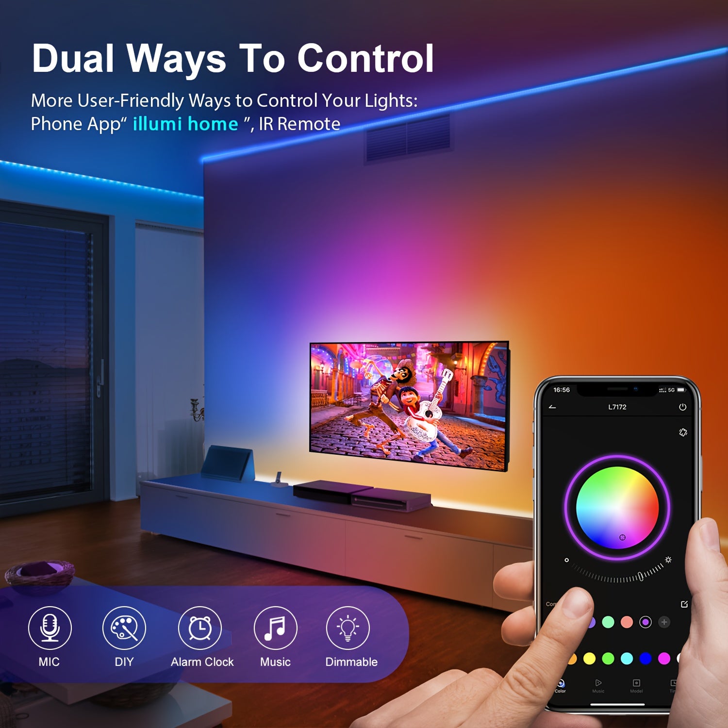 AuroraLine™ RGB LED pás