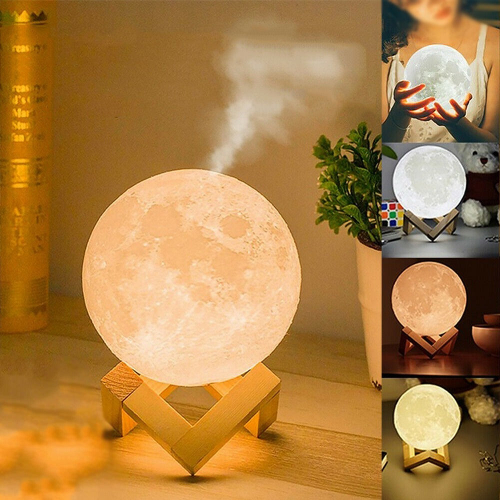 3D Moon Diffuser BEDEE – Realisticky aromadifuzér so stojanom
