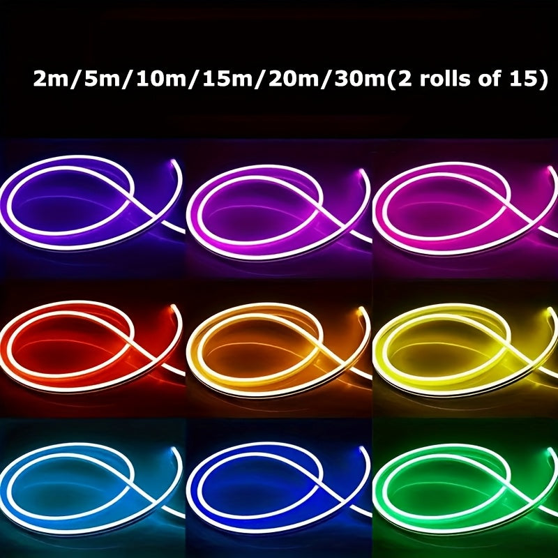 RGB LED Neónový Svetelný Pás – Ovládanie App/Diaľkový