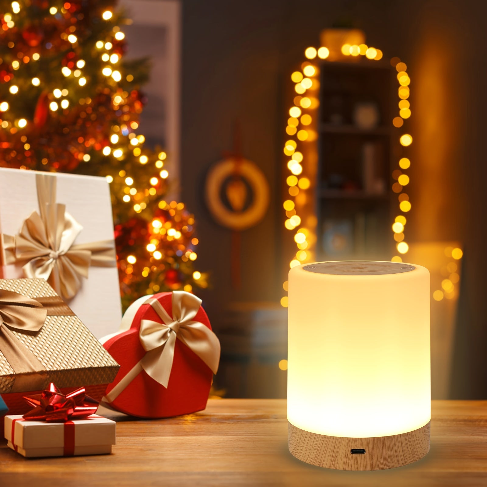 LED Dotyková Nočná Lampa – Multicolor, Stmievateľná, USB Nabíjanie, Časovač